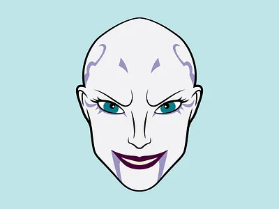 Asajj Ventress cartoon clone wars design graphic illustration illustrator star wars svg vector