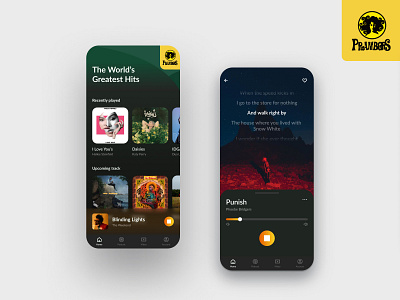 Prambors: Indonesia's #1 Best Music Station Radio App app clean dark dark mode dark theme design flat indonesia minimal mobile mobile ui music music app music player radio radio player redesign sound ui ux