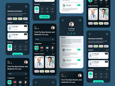 Medical Mobile App app ui health consultations healthcare hospital ios app design medical app medicine mobile app mobile app design mobile ux telemedicine