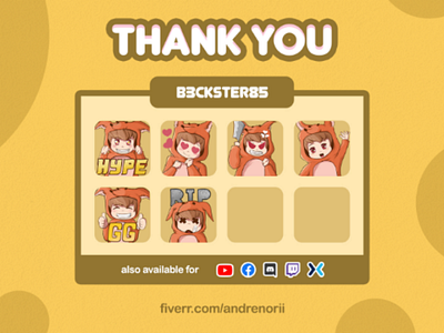 Custom Emotes Commission art cartoon chibi drawing