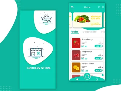 grocery store mobile app design app appdesign design graphicdesign mobile mobileapp ui ui ux uiux ux