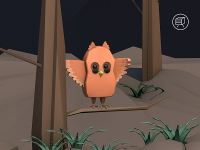 owl c4d owl 平面