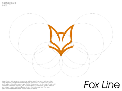 Fox Line Logo animals app awesome brand branding clean design fox golden ratio great identity illustration inspirations lettering line logo minimal modern simple vector