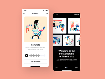 Brainstorm Illustrations + App = ❤️ app application craftwork illustration illustrations illustrator introducing landing music pack svg ui uiux uix ux vector walkthrough web website