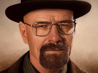Walter White l Breaking Bad l Digital painting art artbyvishnu brakingbad character detailing digital face illustration ipadpro movie painting portrait procreate skin texture