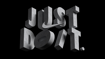 【 NIKE 】JUST DO IT branding c4d nike