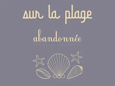 Sur la plage abandonnée