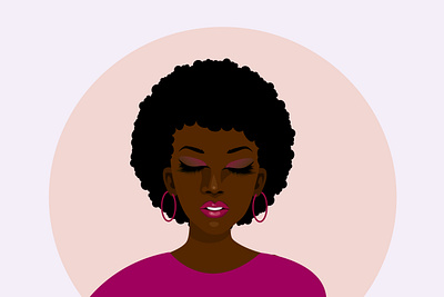 black woman africa afro woman black woman illustration illustrator kenya lashes vector