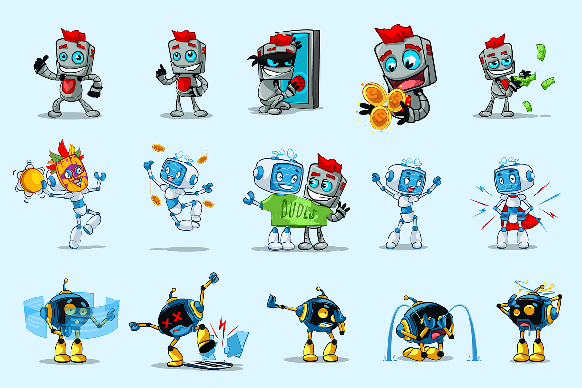 Stickers for telegram bot by islava on Dribbble