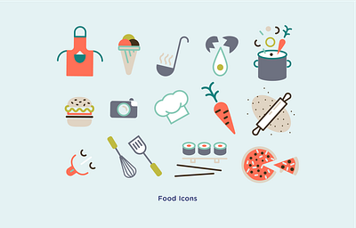 Travel themed subscription box for kids. branding cooking app cover design dough food food icons graphic design icon design icons illustration logo pizza icon recipe book travel br ui