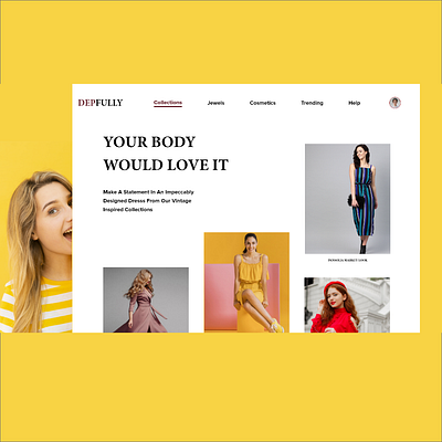 Depfully brand cloth design fashion app gym app illustraion illustration luxury mobile application mobile ui ui uiux web