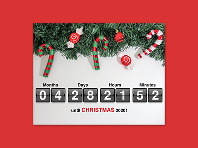 Daily UI 14: Countdown Timer christmas dailyuichallenge design ui