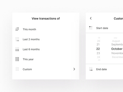 Calendar icons app calendar custom date datepicker design end iconography icons interaction mobile month selection start transactions ui ux year