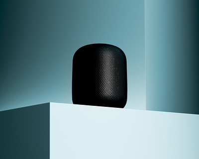 Apple Homepod apple cinema4d homepod practice product rendering redshift3d