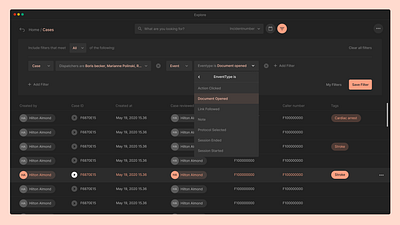 Case Overview & Filtering ai new noteworthy product table