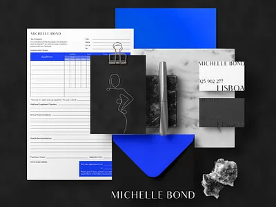 Michelle Bond branding clean flat graphic design identity logo logotype minimalistic modern stationery