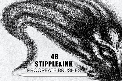 Stipple & Ink Procreate Brushes Pack brush brushes design dusty grain ink ink brush ink brushes inking brushes procreate procreate brush procreate brush set procreate brushes shade shaders stipple stipple brush stipple brushes stippling texture