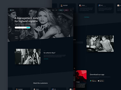 Nyx - Website 1.0 app appdesign branddesign branding clean creative development marketing minimal mobile mobileapp software strategy ui ux visualidentity web webdesign website websitedesign