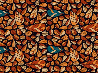 Autumn Leaves Pattern autumn leaf leaves pattern warm