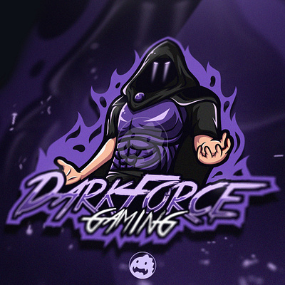 DARK FORCE GAMING LOGO branding dark force dark logo esport esportlogo gaming gaming logo illustration illustrator inspiration logo logo design mascot logo phantom purple logo streamer twitch vector vector illustration witch