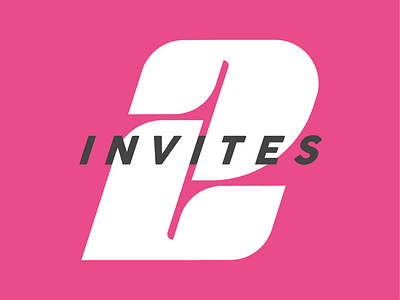 2 Dribbble Invites 2 experimental type