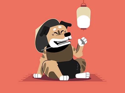 Supersobaka / Tigrunya art character concept dog flat illustration japan stolz supersobaka vector