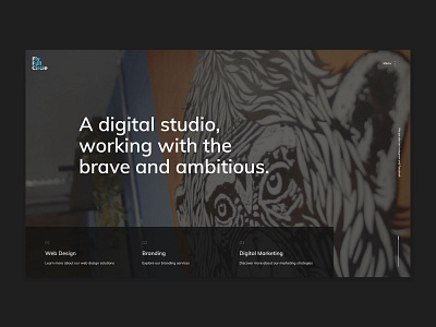 Agency Homepage - Fly Full Circle agency website branding design studio website website design