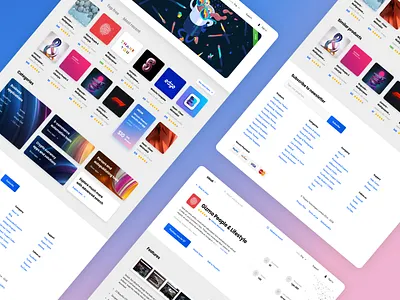 Web apps marketplace app application design marketplace store ui ux