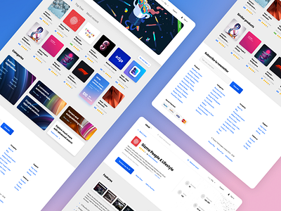 Web apps marketplace app application design marketplace store ui ux