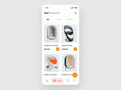 E commerce mobile app after effect animation app best app motion design cart chair concept design e commerce e shop furniture icon interaction mobile motion design product design products typogaphy ui ux