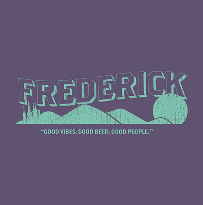 Retro Frederick Apparel Design design flat illustration illustration design illustrator vector
