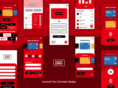 UI design Huawei Pay Concept ui app design concept branding