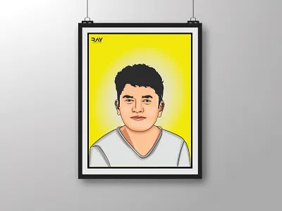 Vector Portrait - Ismail Hossen Shamim art character color creative design digitalart draw illustration illustrator modern portrait art rayphotostration sketch vector face vector illustration vector portrait