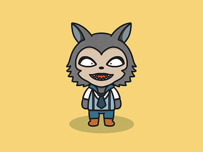 Legoshi Kawaii beastars character illustration kawaii procreate wolf yellow