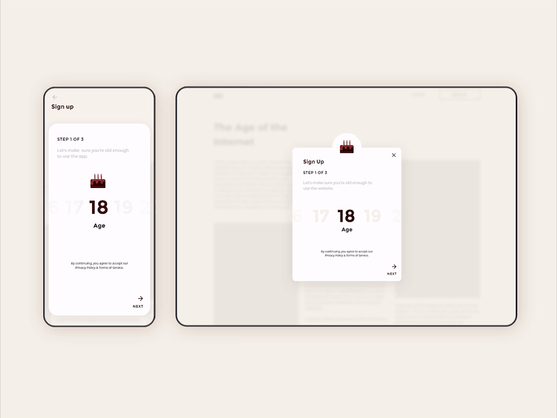 Adobe Xd signup screen for a Magazine adobe xd animation createwithadobexd illustration landing page design resume sign up sign up form sign up page ui ux design