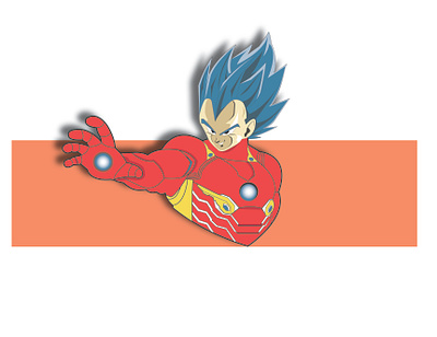 Iron Vegeta anime avengers illustraion illustration art illustrations iron man ironman ironvegeta vegetal