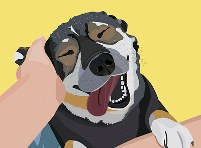 Smile ;) art character characterdesign cute doggy drawing dribble dribble shot illustration illustrator sketch smile