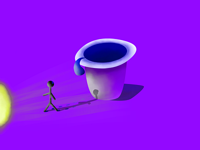 Yogurt Enlightenment art digital art enlightenment illustration light meditation app yogurt