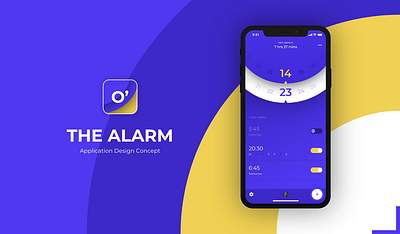 The Alarm - Application Design Concept adobexd alarm clock concept concept designing logo minimalistic design mobile app design mobile application design ui uidesign uxdesign