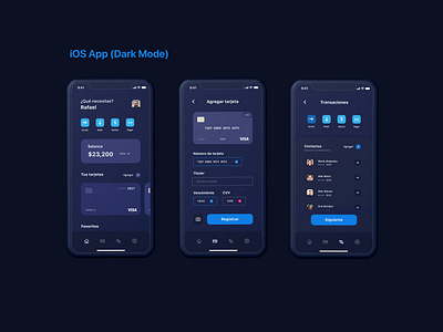 Fintech App (Darkmode) app app design application bank bank app bank card buy colors darkmode design design art designer fintech fintech app ios app design iphone x search ui uidesign ux