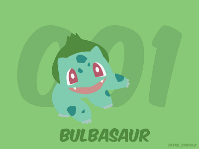 Bulbasaur adobe adobe illustrator animation gaming graphic design illustration original pokemon pokemon