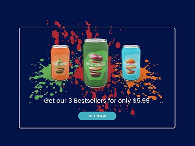 Special Offer/036 036 36 3d daily 100 challenge dailyui dailyuichallenge design fresh juice promotional design special offer special offers splash uidesign vectary 3d