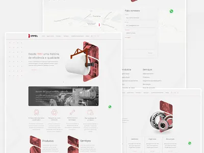 Ippel website clean industry paper ui ui ux web