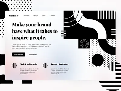 Exploration | Blurred Gradients blur blurred branding clean desktop geometric gradient illustration landing page minimalist ui web