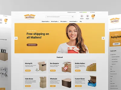 The Boxery branding ecommerce packaging responsive retail shipping website design