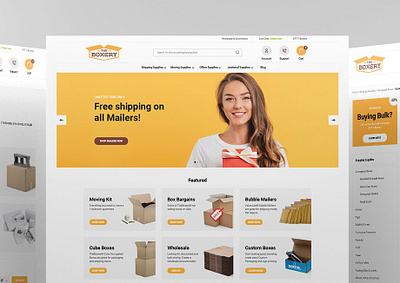 The Boxery branding ecommerce packaging responsive retail shipping website design