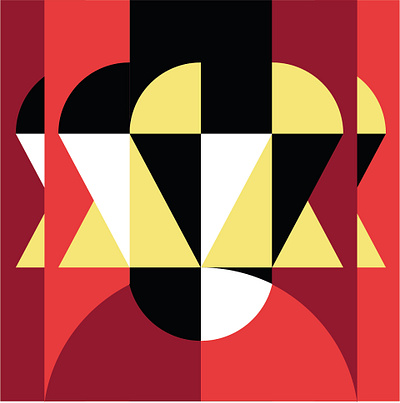 geometric illustrations design flat illustration