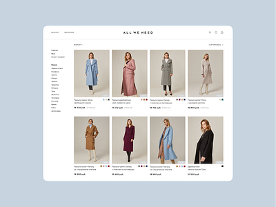 E-store redesign concept clothes e store online shop online store ui ux webdesign website