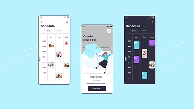 Organize_Screens adobeillustrator adobexd app design application application ui design illustration minimal minimalism quarantine task management task management app task manager typography ui uidesign uidesigner uiux user interface design vector