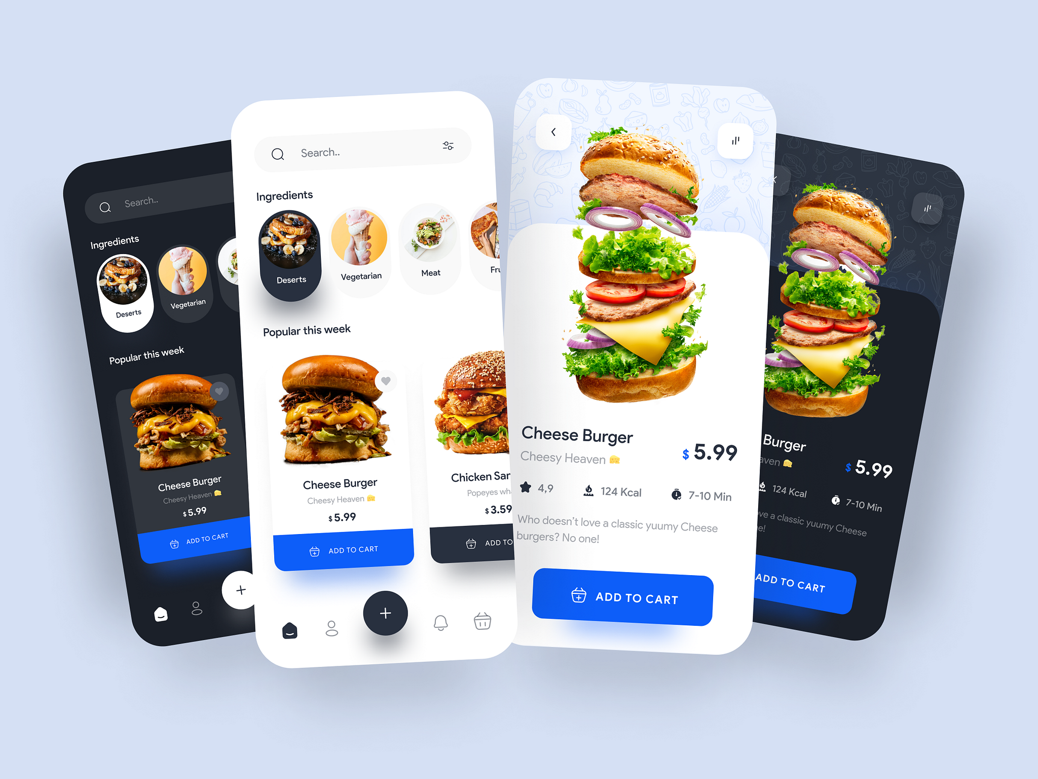 Simple Food Delivery App Concept by Giorgi for Ascended on Dribbble